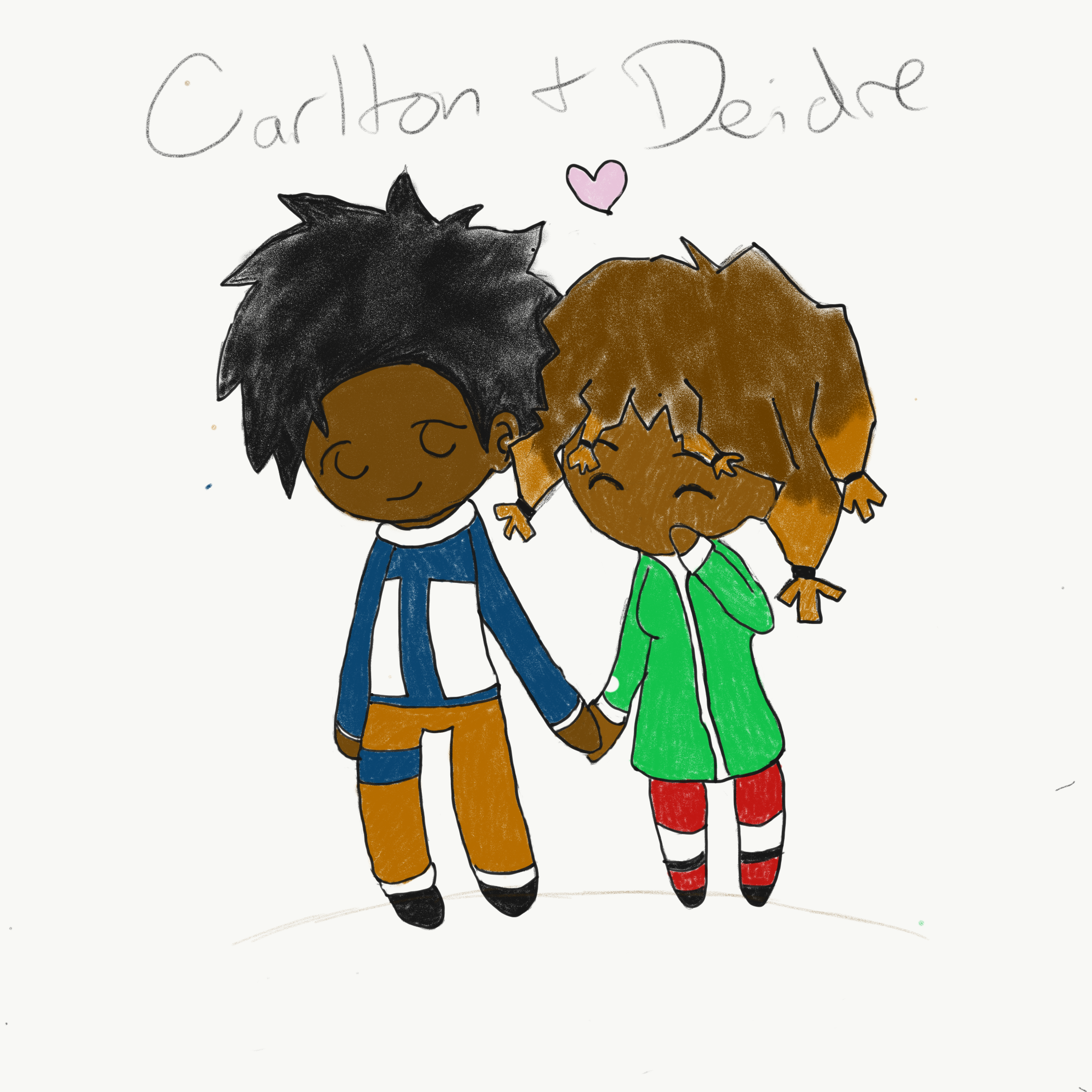 Deidre and I as Chibi Anime Characters